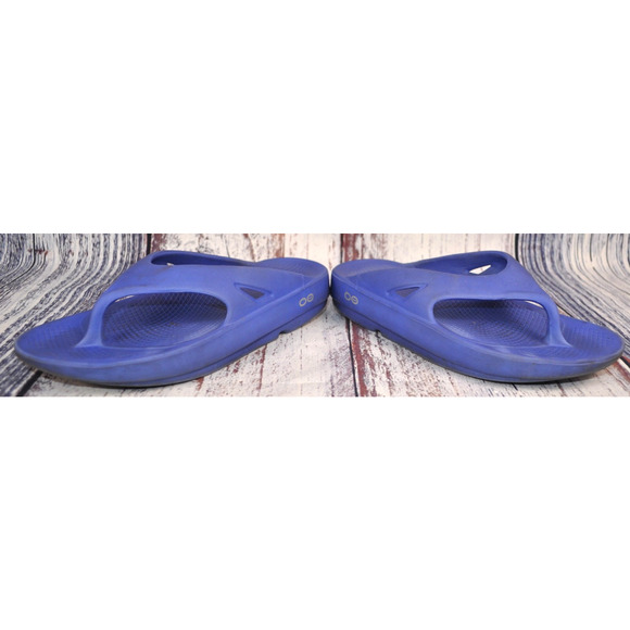 OOFOS OOriginal Original Recovery Navy Comfort Sandals Women's Size 6 Men's 4 - Picture 5 of 8
